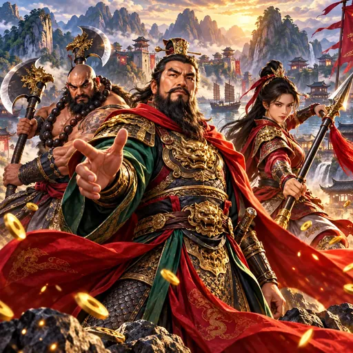 108 Heroes Water Margin pokie cover with Chinese legend characters