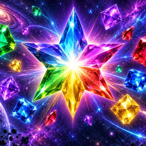 Starburst pokie cover with bright gems and arcade-style symbols