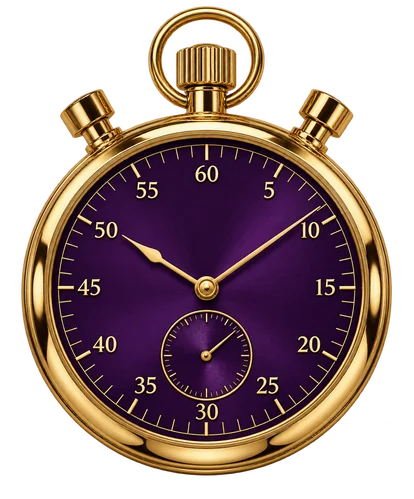 Stopwatch symbolising a fixed session time limit before you start playing